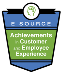 This is the logo for the E Source Achievements in Customer and Employee Experience awards