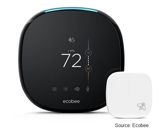 Photo of Ecobee4 smart thermostat