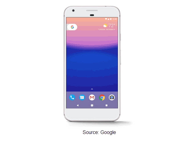 Photo of Google Pixel 2 smartphone