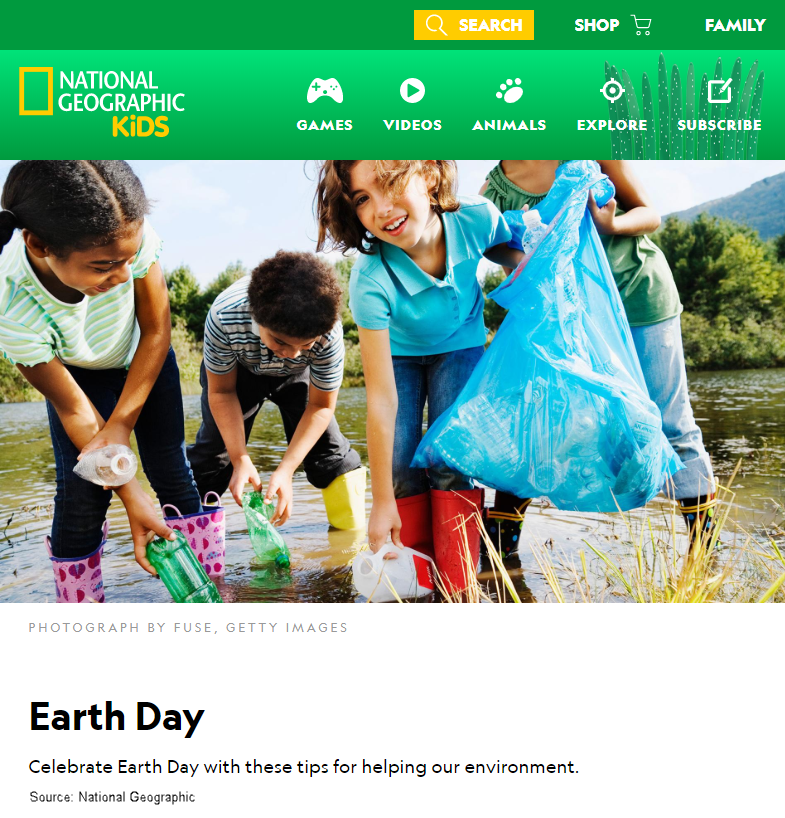 Celebrate Earth Day with these tips for helping our environment.
