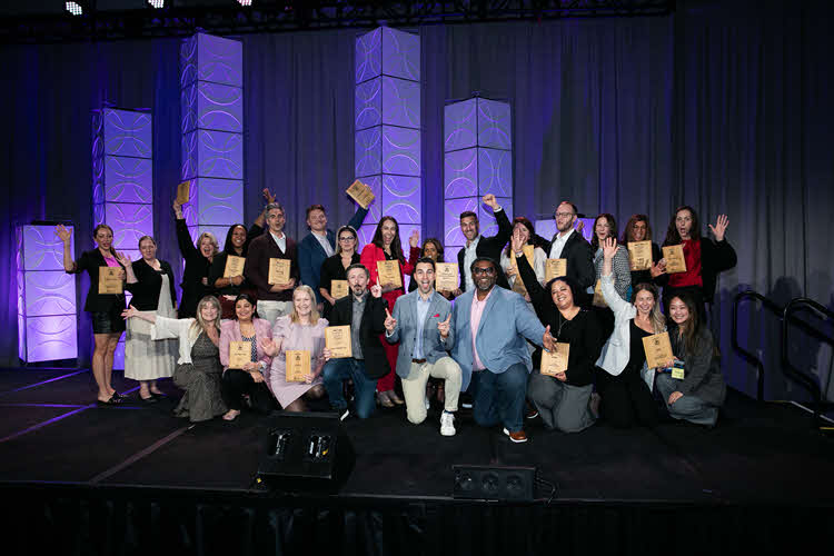 The winners of the 2024 Utility Ad Awards posing for the camera